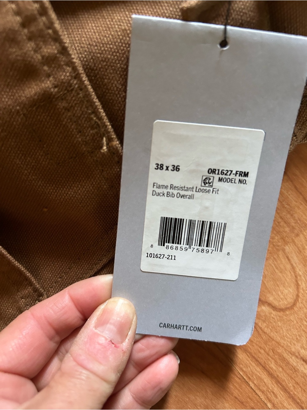 Carhartt FR duck bib overall